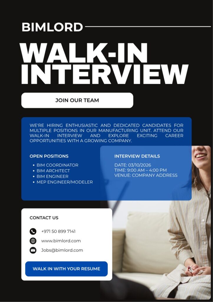 Bimlord walk in interview Dubai poster – 3 Oct 2026